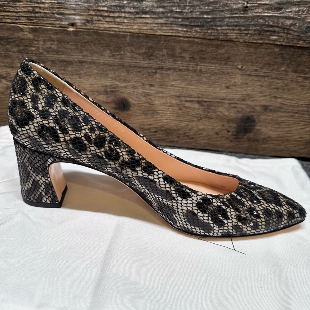 AGL Animal Print Leather Heels 39-1/2